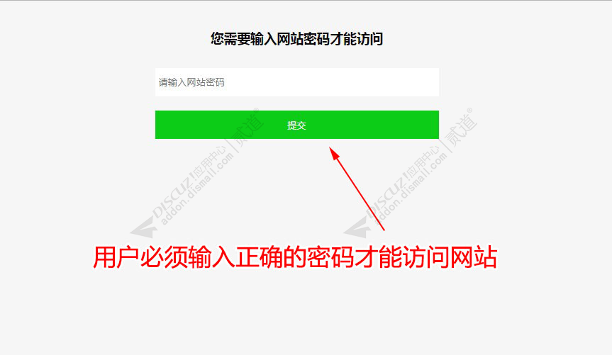discuz网站密码访问截图1