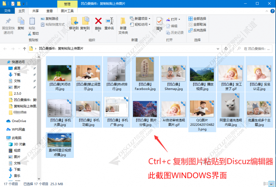 discuz复制粘贴上传图片截图1