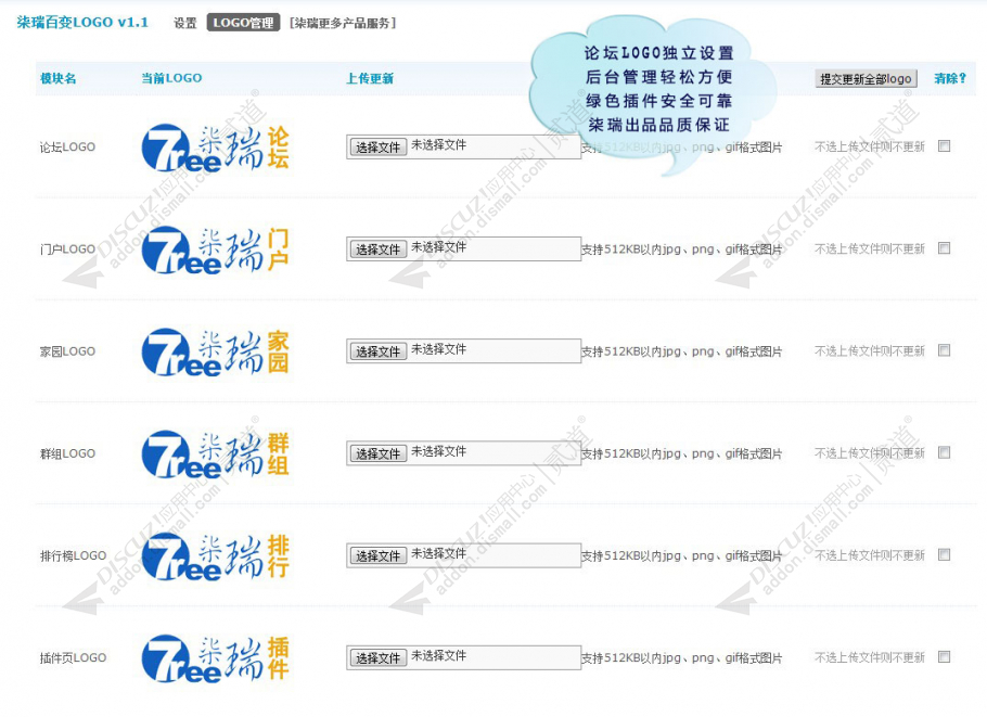 discuz柒瑞百变LOGO截图2